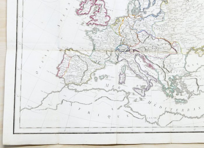 Europe Hyacinthe Langlois Nouvelle Carte Politique Et