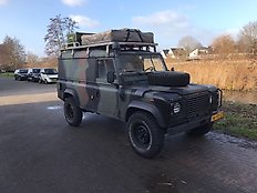 1988 Land Rover 110 hardtop Army version with sleep tent on the roof