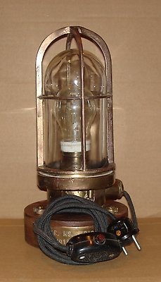 Lamp from the engine room of the sunken HMS Friso / The Netherlands