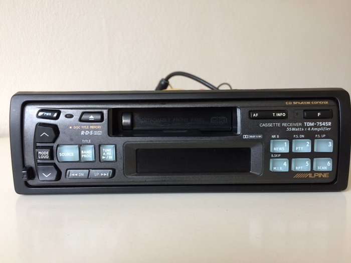 Vintage Alpine TDM-7545R stereo radio/cassette
