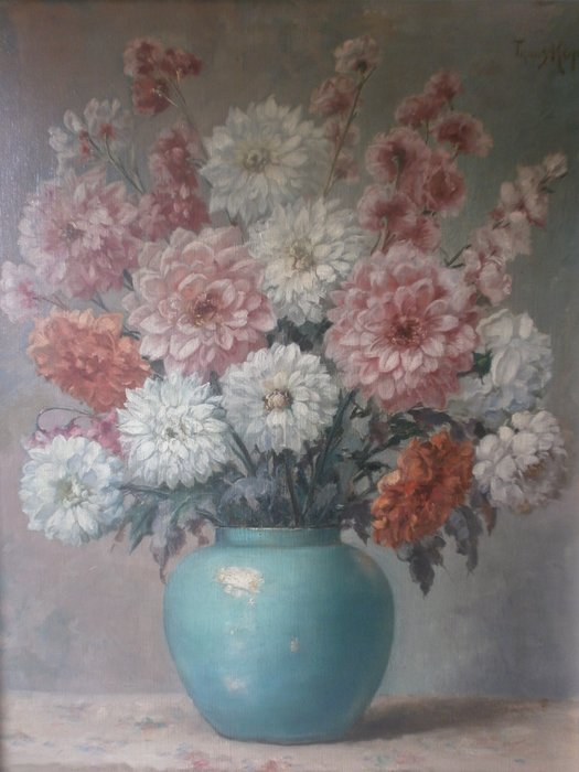 F.J. (Frans) Kops (1873-1951-) - Floral Still life