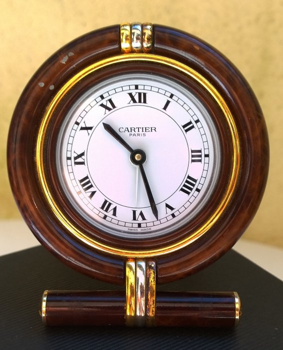 cartier table clock