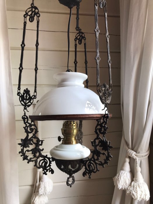 Antique oil ceiling lamp