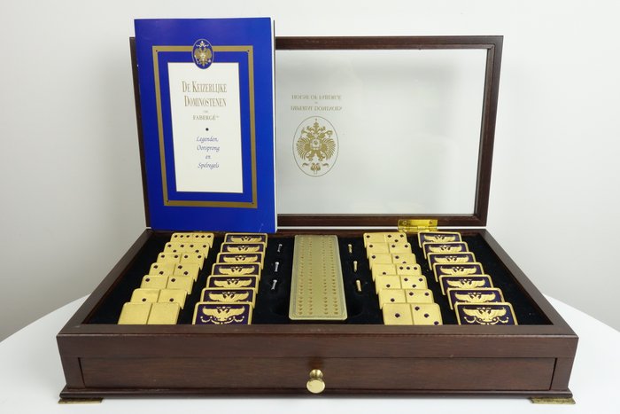 Franklin Mint - The Imperial dominoes Faberge 24k goldplated 