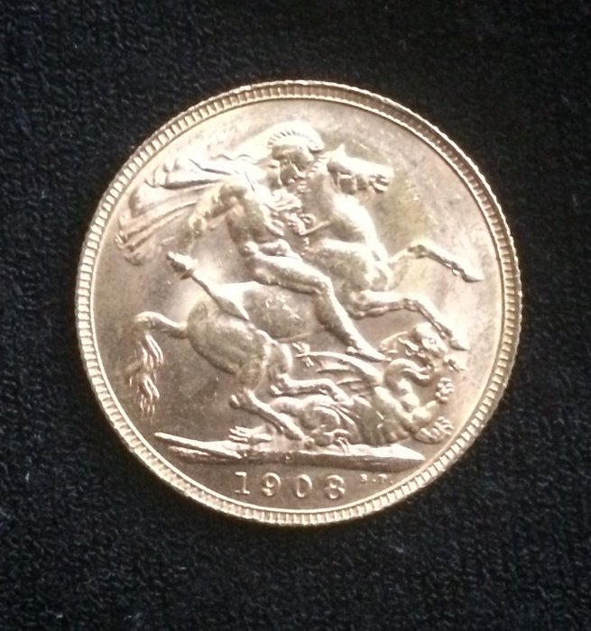 Great Britain - Sovereign 1908 - Edward VII - Gold