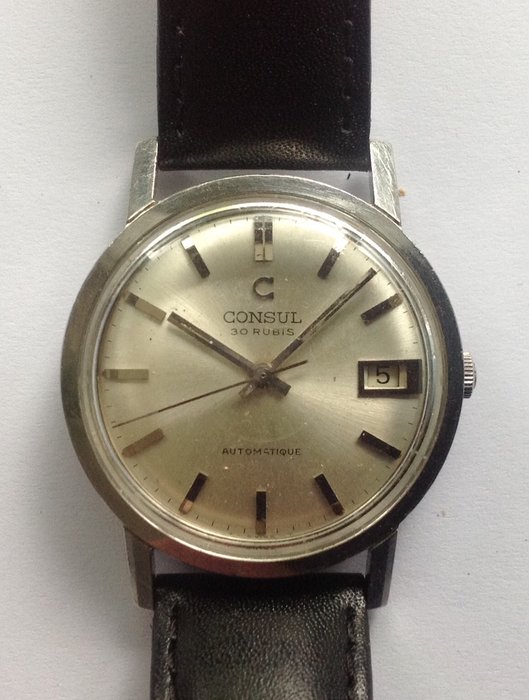 Consul men's watch, automatic with date, circa  1966