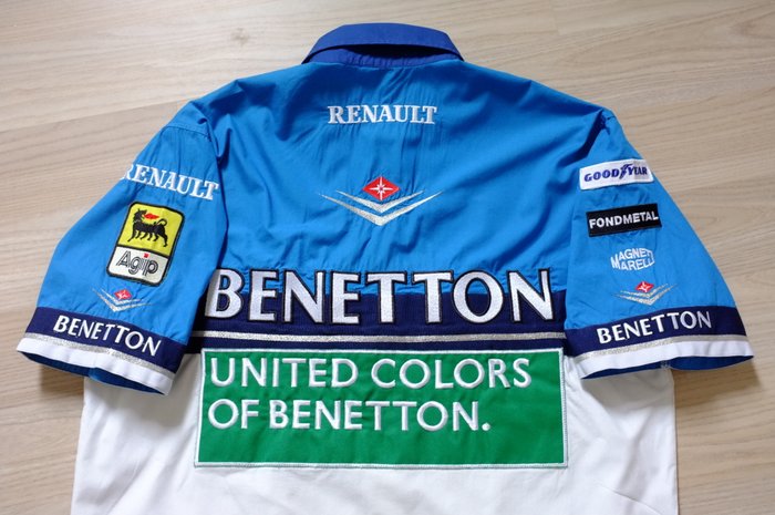 Very nice Benetton F1 Renault 1996 team shirt Gerard Berger, Jean Alesi