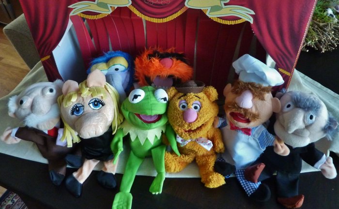 Image 2 of Jim Henson Disney - Muppets Complete Serie van 8 Handpoppen - Hand Doll - 2000-present - Netherland