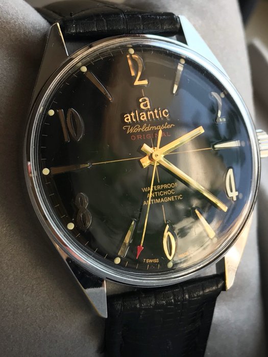 Atlantic - Worldmaster ORIGINAL mechanical Swiss men's watch-from 1960-70s.NOS! ORIGINAL BOX.