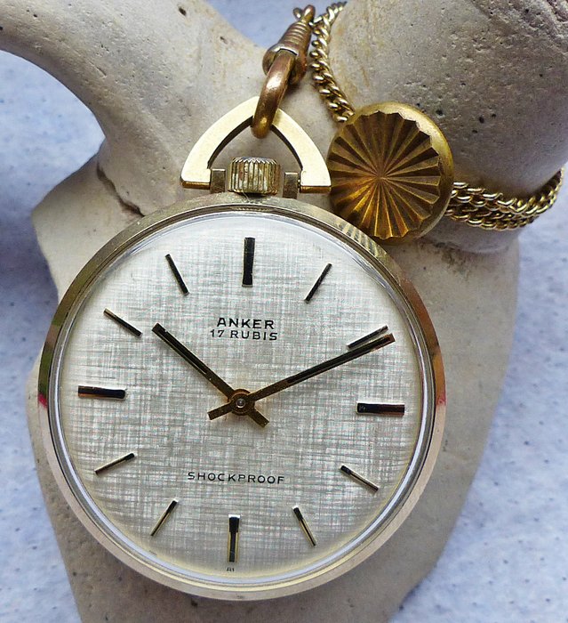 ANKER 17 rubis -- men's pocket watch from the 1960s / 70s