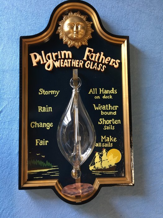 Pilgrim fathers weather glass of authentic model