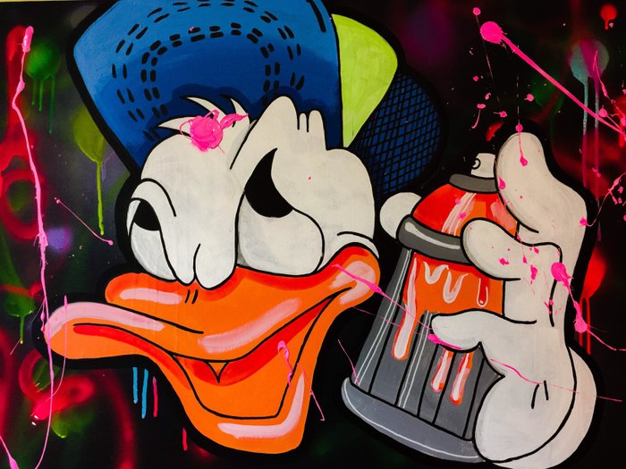 Jeannette Amsterdam - Donald Duck (graffiti)