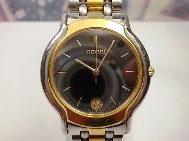 Gucci Quartz model 8000.2 M – Genuine Swiss Made Gold-Plated Gents Dress Watch c.1980/90s