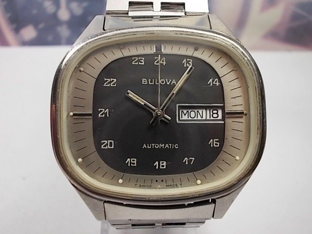 Bulova Automatic day/date 'TV' Rare Vintage Swiss men's wrist watch c.1960/70s’