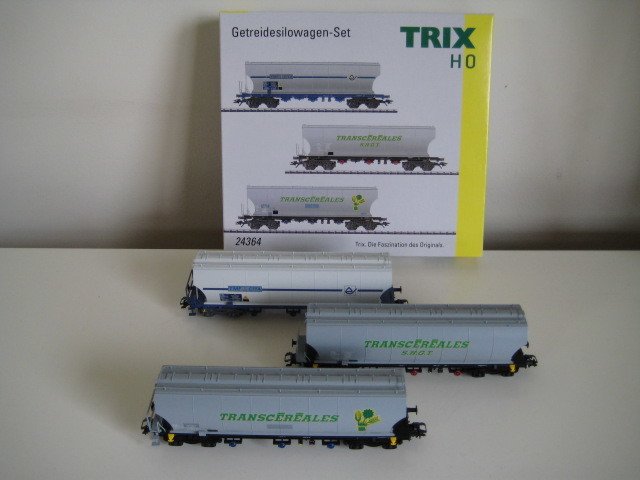 Trix H0 - 24364 - A Set of grain wagons TMF CITA / Trancereales of the SNCF