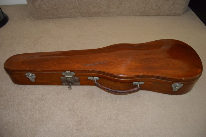 Antique wooden violin case by George Withers & Sons, ca 1900 