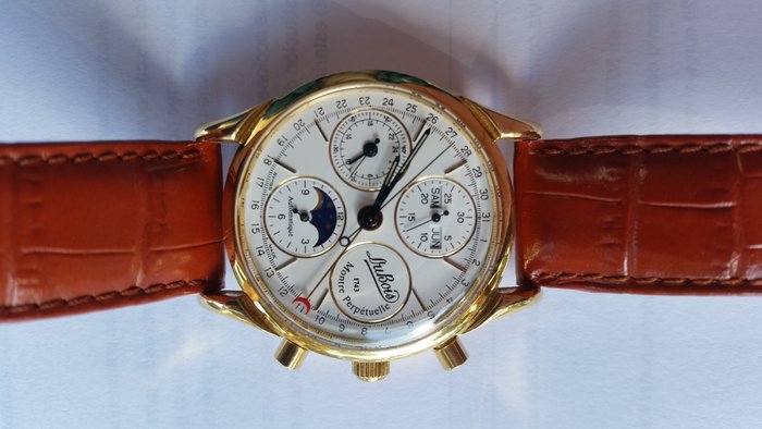 DuBois 1785 Montre Perpetuelle unisex wristwatch in 18 kt solid gold