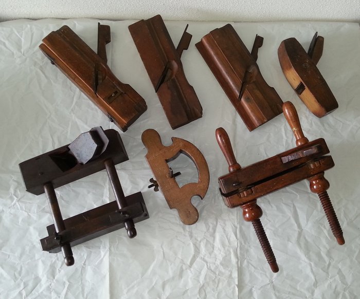 Collection of old wooden planes, by Nooitgedagt and Joh Weiss & Sohn Wien