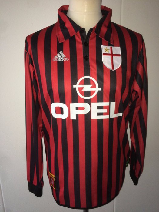 Paolo Maldini - AC Milan; Centenary '1900-2000' home shirt 99/00.