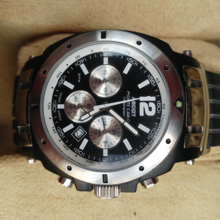 Ascot Monte Carlo 3215 Limited Edition Chronograph Men's Wristwatch