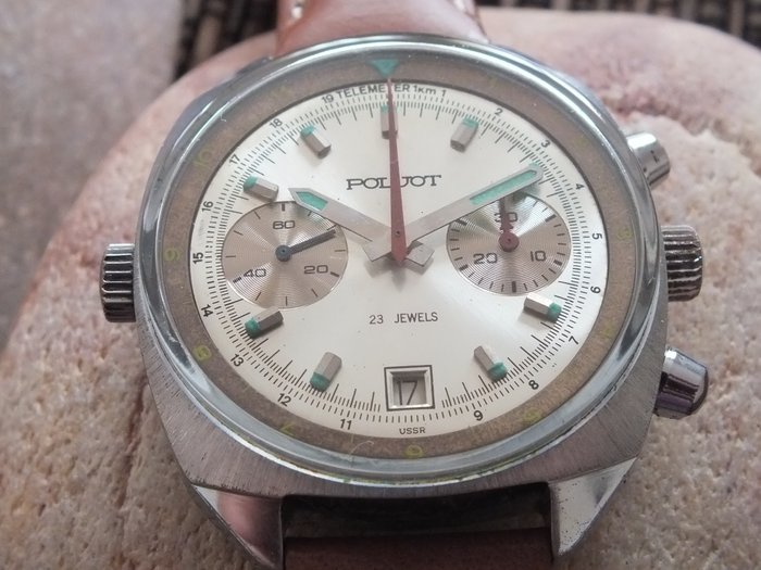 POLJOT Sturmanskie 3133 - Men's Chronograph Watch - Vintage Soviet (USSR) era 1970s