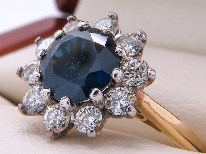 Nieuw Gouden ring met briljant geslepen diamanten & een onbehandelde PN-13
