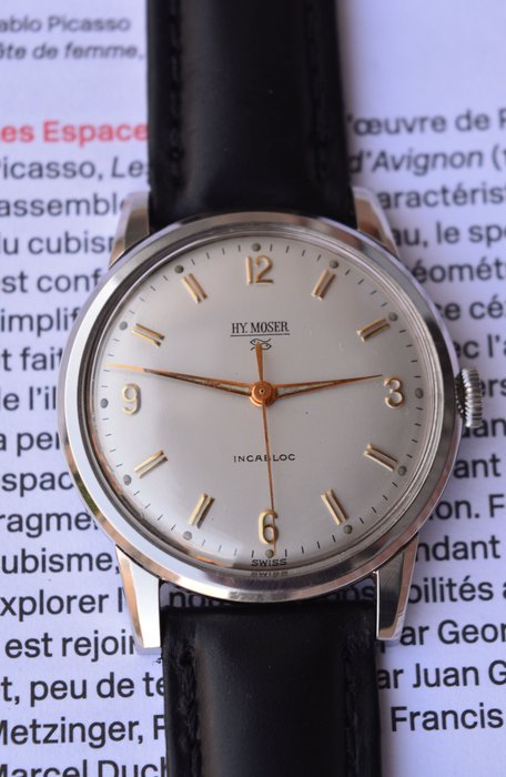 Hy Moser & Cie - Men's watch - 1950s