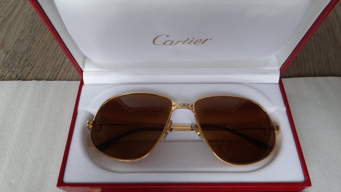 cartier 18k gold sunglasses