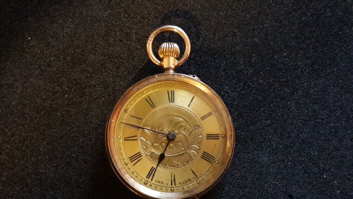 Cuivre pocket watch – 9 kt gold – no. 88953