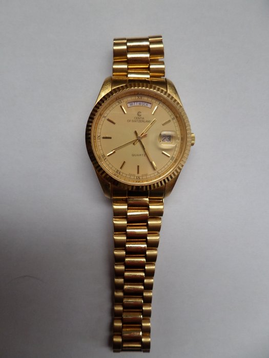 Centia, ref.: AG/509G President Line – Swiss wristwatch - 1980s.