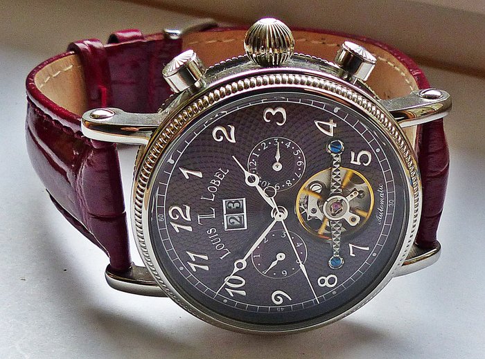 Louis Lobel Automatic Grand Calendarium -- men's wristwatch made in 2017