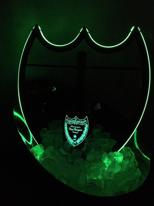 Dom Perignon Logo Shaped luminous Led bottle holder 46 x 41cm