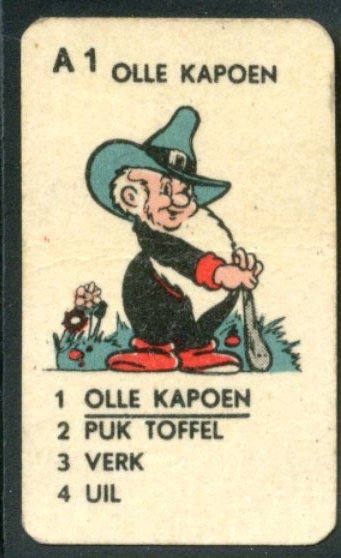 Image 2 of Marten Toonder - Tom Poes, Bommel, Kappie, Panda, Olle Kapoen enz., - compleet minikwartetspel - Ro