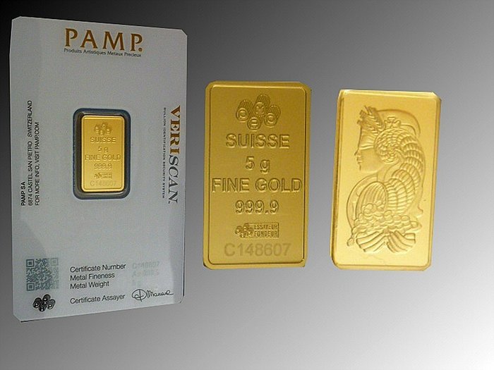 Japan pureGold 999.99 5g GoldBar gold bullion 5gram ingot 24k GINZATANAKA