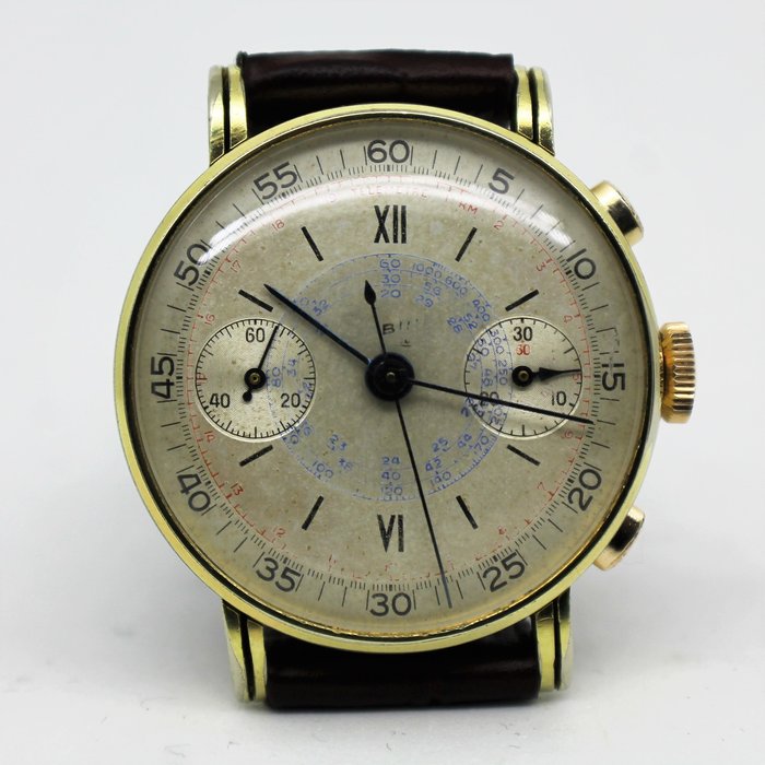 Sabina Chronographe Suisse "VINTAGE" – Men's wristwatch – Year: 1945
