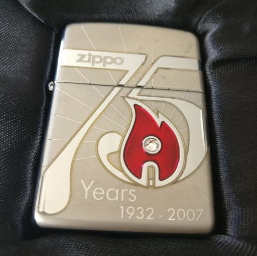 Zippo 75th anniversary 1 of 14000 limited edition with swarovski crystal.