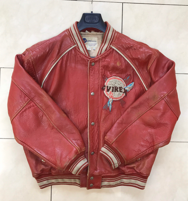 Avirex - Leather varsity jacket - Catawiki
