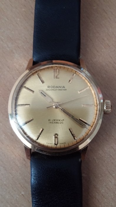 Men's watch, Rodania Secondo Meter, 21 jewels, 1960s.