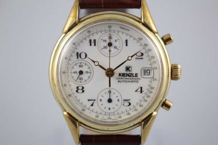 Vintage Kienzle - Automatic Valjoux 7750 Chronograph Gold Plated Men's Wristwatch