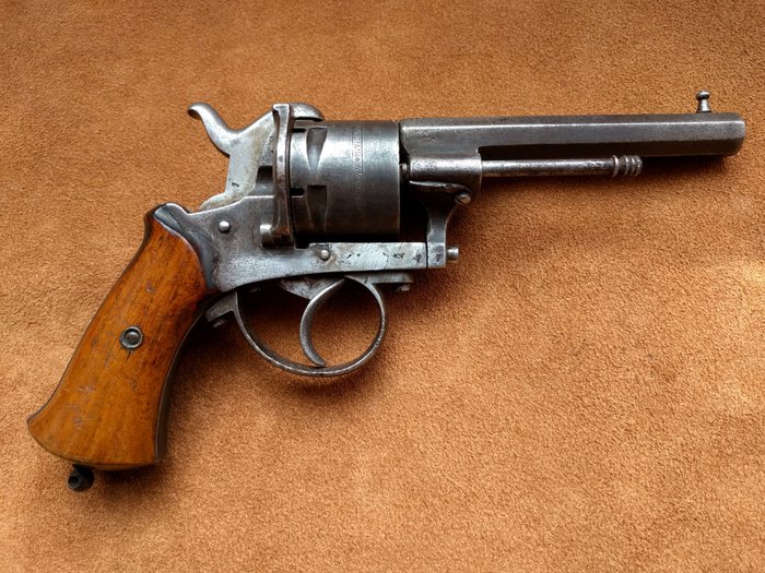 Large 9 mm revolver type Lefaucheux pinfire "The Guardian American Model of 1878"