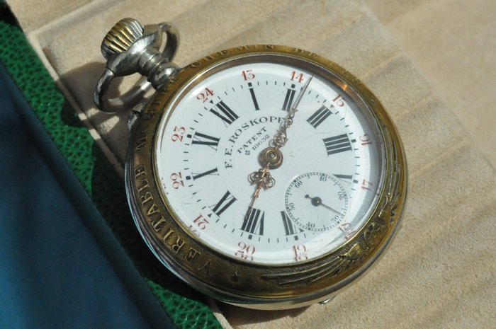 F.E. Roskopf Patent – Railway watch – Men's pocket watch – 1900s