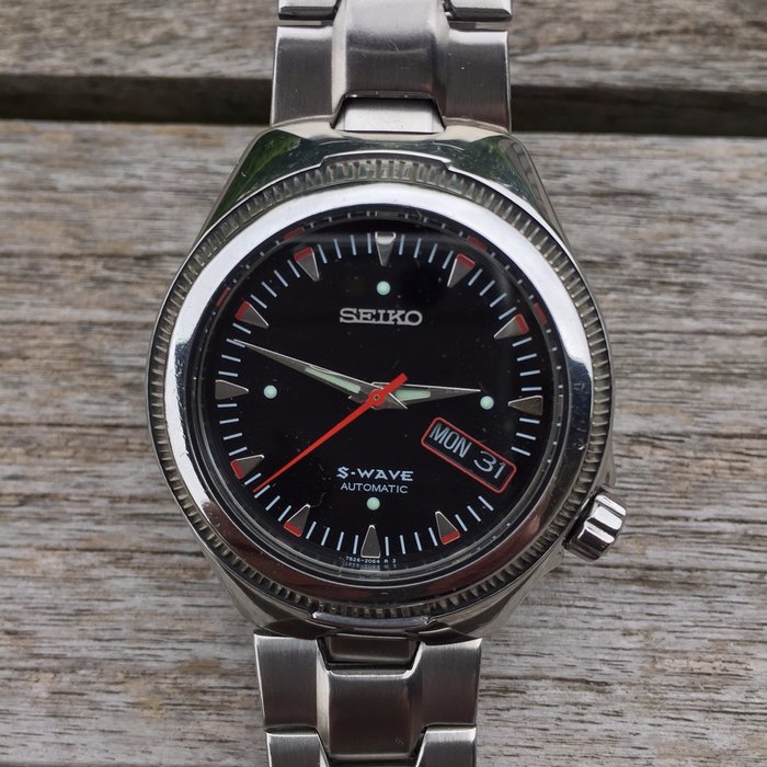 Seiko S–Wave Automatic – Rare model from 1990s - Catawiki
