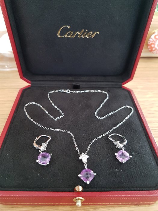 cartier amethyst earrings