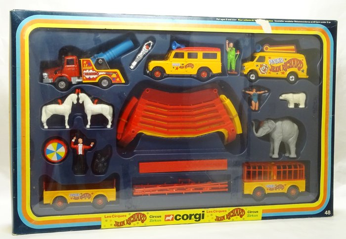Corgi Toys - Scale 1/43-1/36 - Pinder Circus Set Les Cirques Jean Richard - GiftSet - No.48