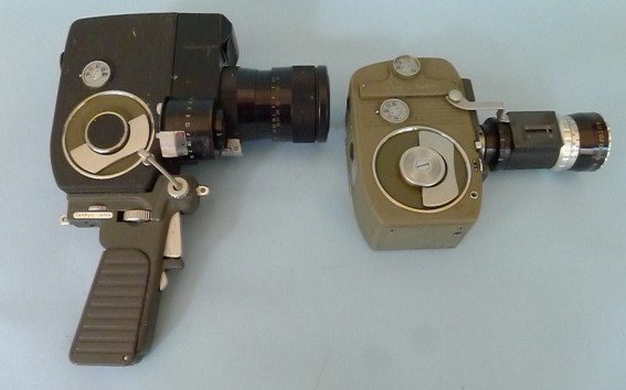 Two Japanese film cameras, Sankyo Zoom REF and zoom 8-L