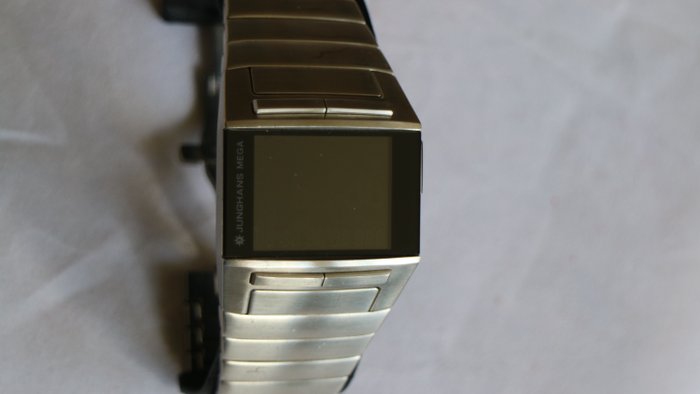 Junghans Radio Controlled Mega 1000 stainless steel, digital men's watch