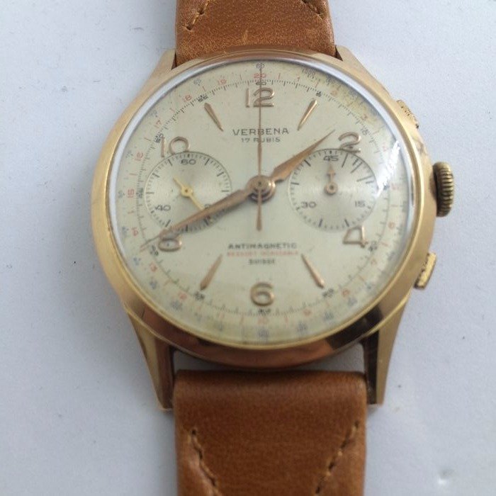 Verbena men's gold wristwatch - 1948