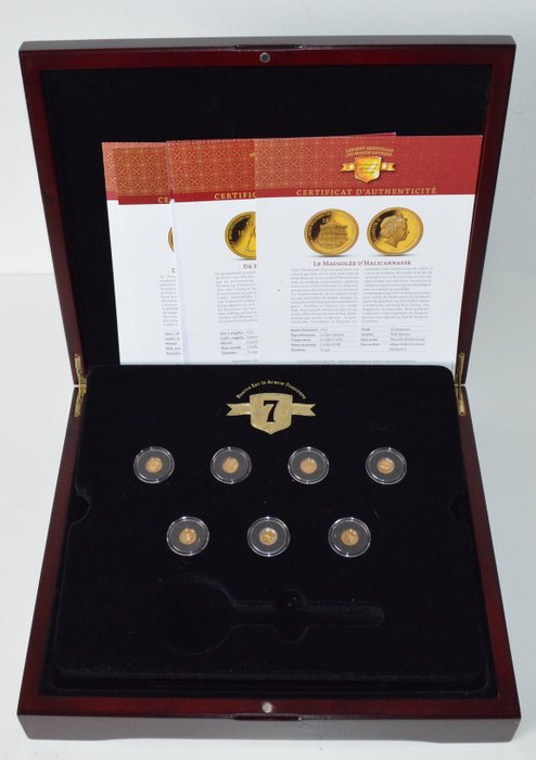 Solomon Islands – 1 Dollar 2013 (7 coin set) "The seven wonders of the ancient world" – Gold