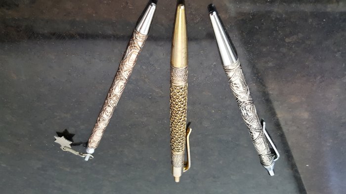 3 Silver pens 12 Tribes of Israel 