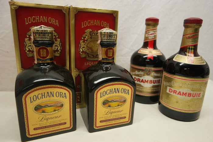 4 Bottles of Whisky Liqueur - 2 x Lochan Ora & 2 x Drambuie.